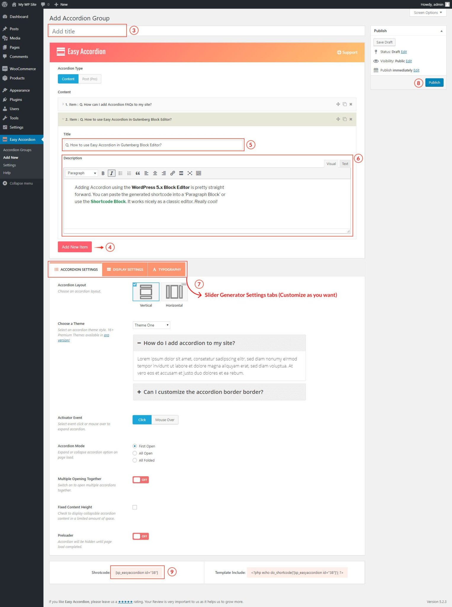 How to Create an Accordion in WordPress Easily