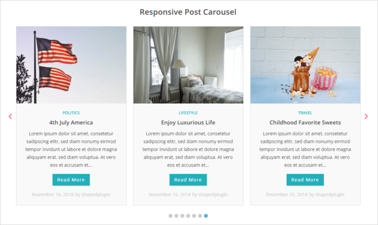 wordpress post slider carousel