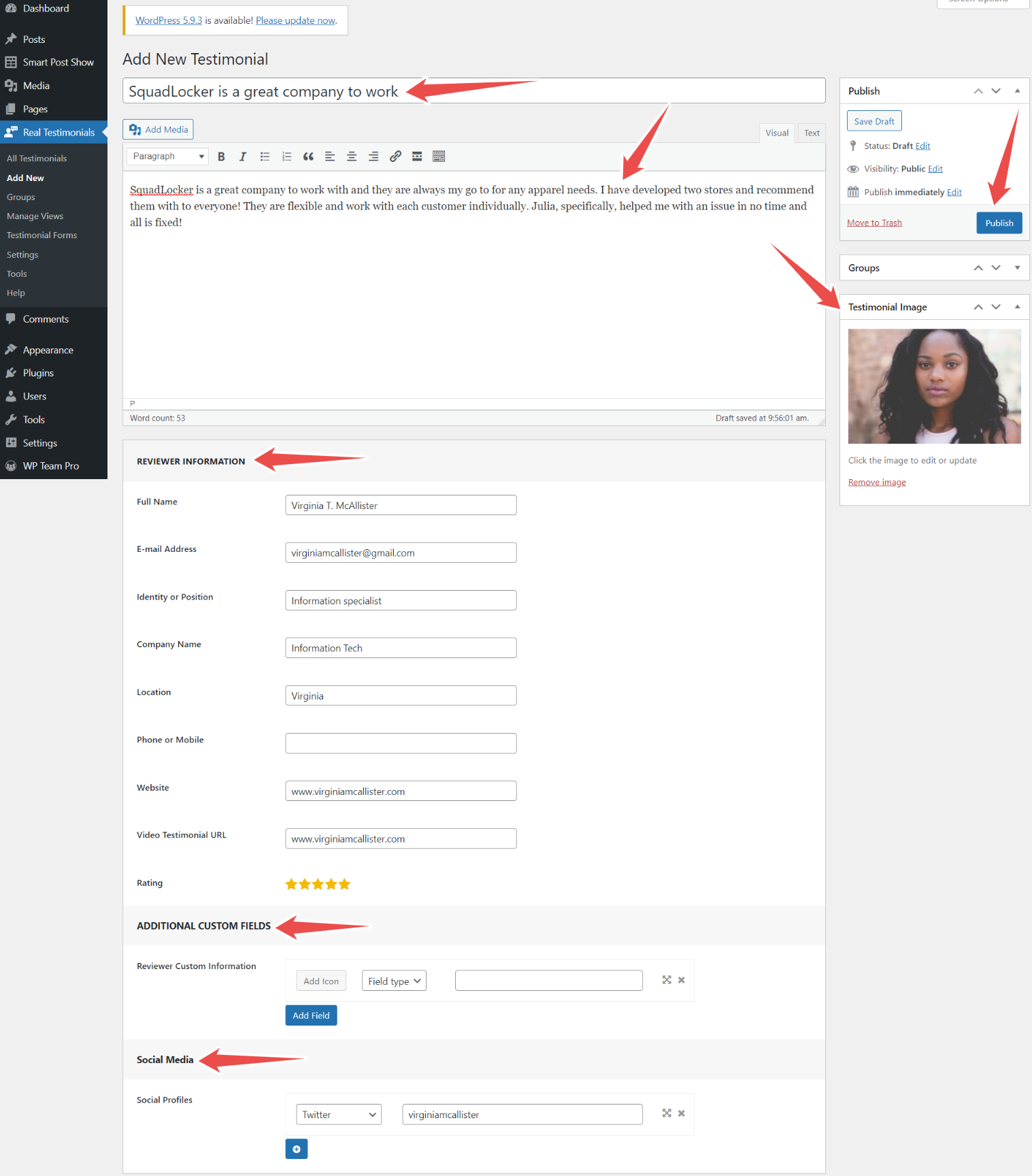 How to Create a Testimonials Grid or Masonry in WordPress - ShapedPlugin