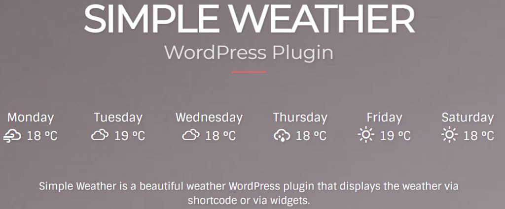 8 Best WordPress Weather Widget Plugins [Free and Paid] - ShapedPlugin