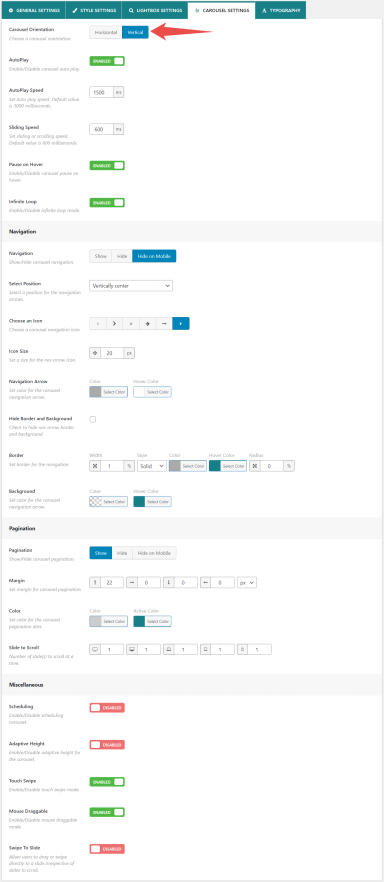 How to Create a Vertical Slider in WordPress ShapedPlugin
