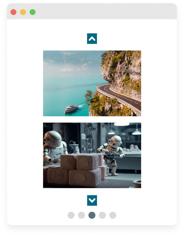 Live Example of Vertical Image Slider