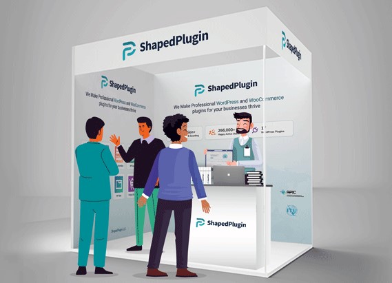 ShapedPlugin booth at WordCamp Sylhet 2023