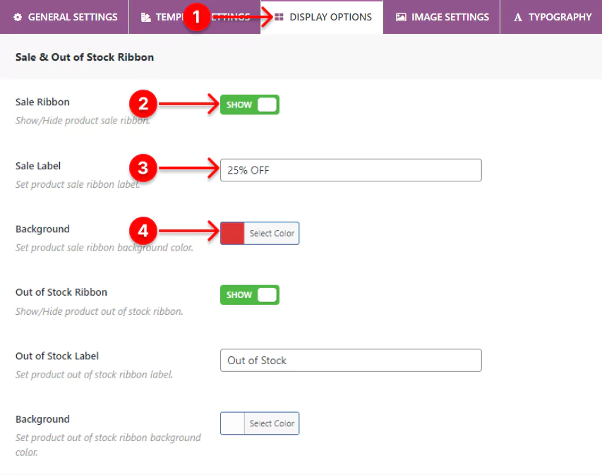 Steps to add woocommerce product badges