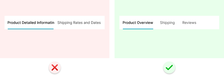 tab label design