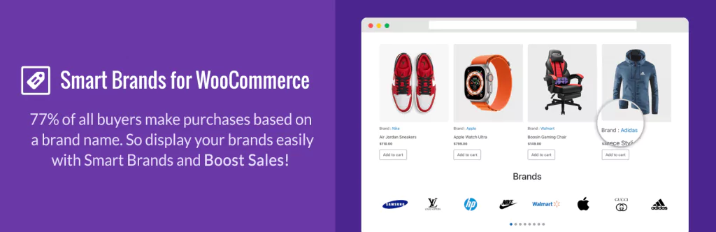 smart brand and logo slider for WooCommerce 