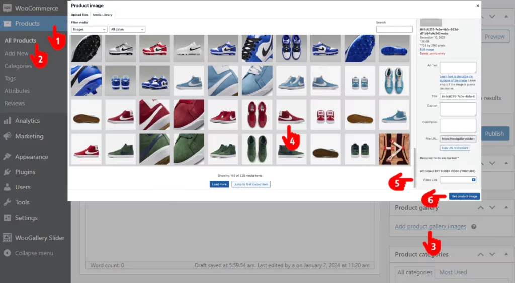 Steps to add WooCommerce videos in product galleries