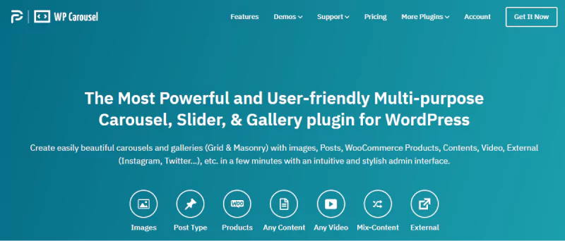 WP Carousel best WordPress slider plugin