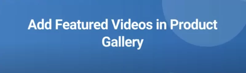 add featured video