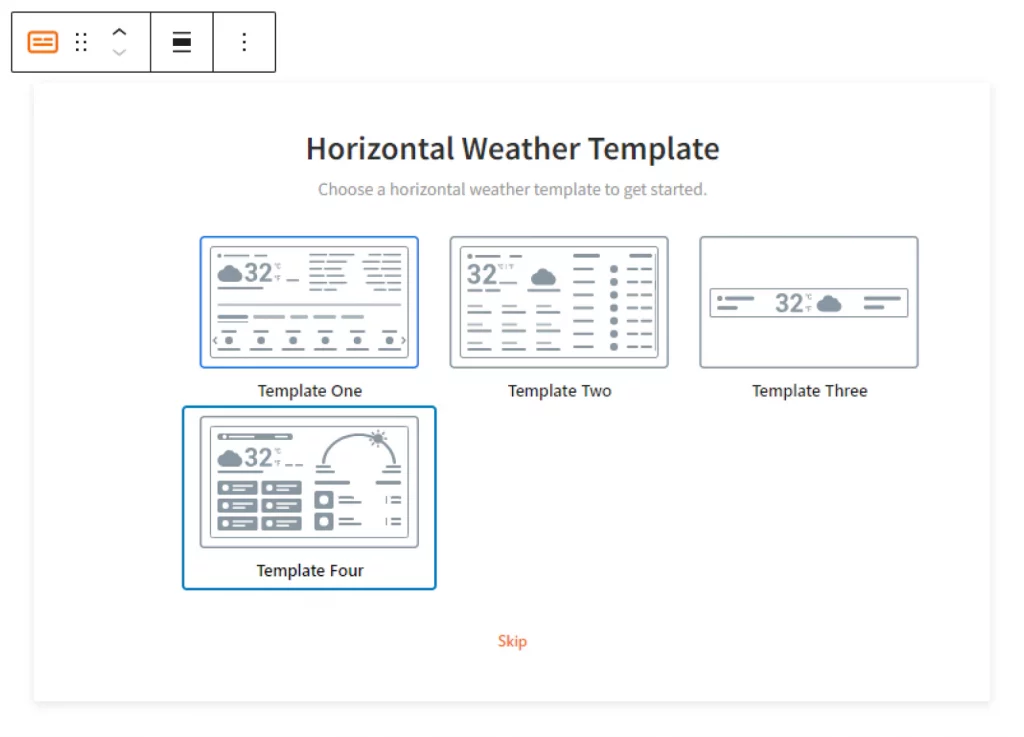 weather templates