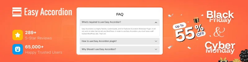 FAQ accordion 