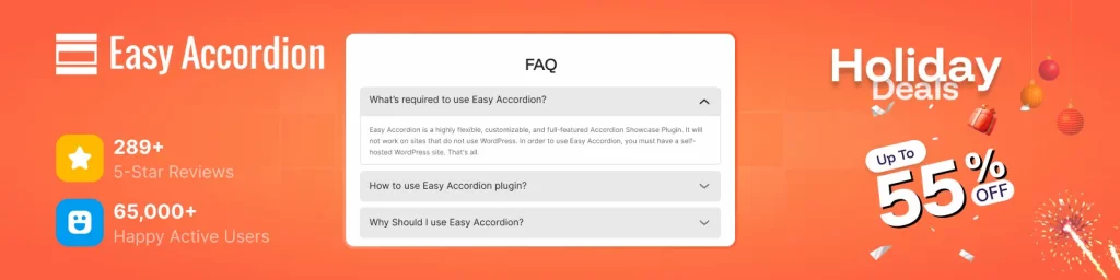 Best Holiday & New Year Deal on WordPress FAQ Plugins