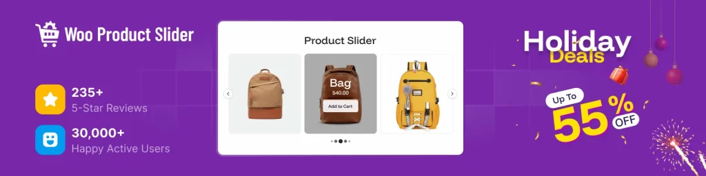 product slider for WooCommerce 