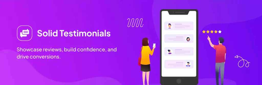 solid testimonial banner