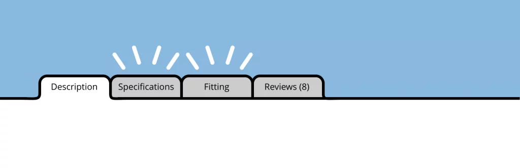 product tabs