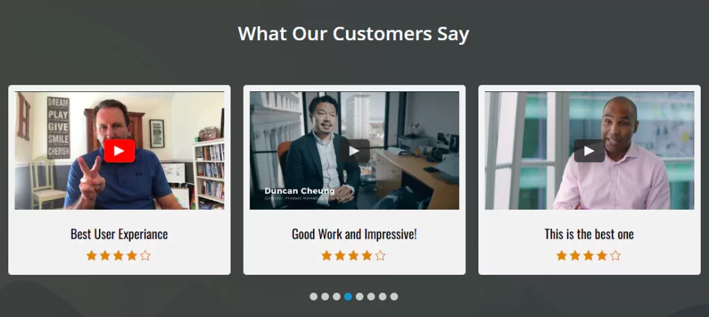 video testimonial example 