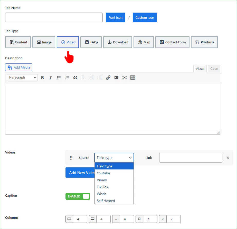 Video tab for woocommerce