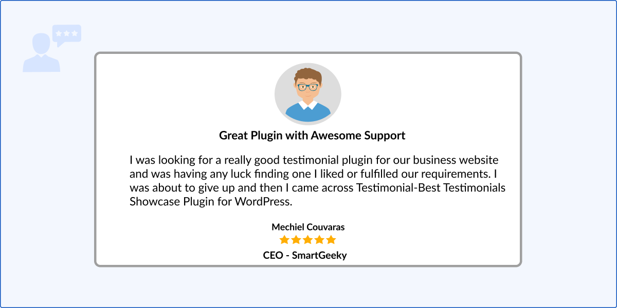 Example of Written Testimonials