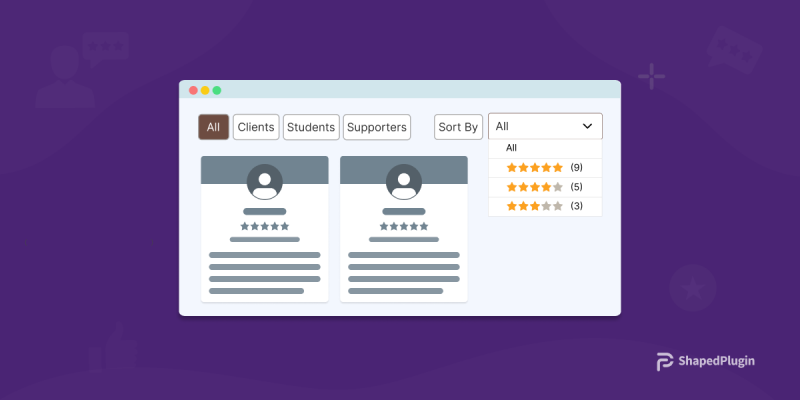How to create testimonials grid with AJAX Live Filters in WordPress