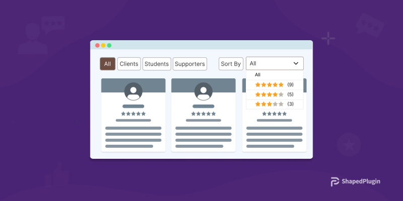 How to create testimonials grid with AJAX Live Filters in WordPress