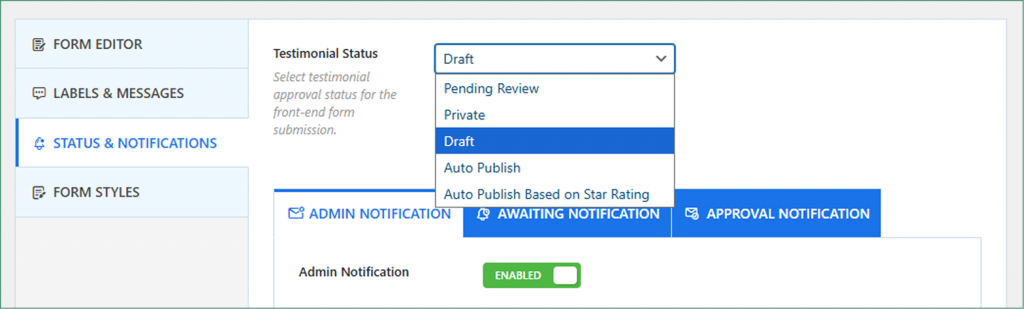 How to Approve the Pending Testimonials in WordPress