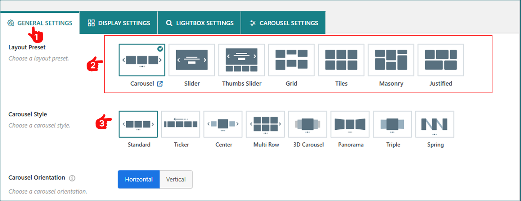 How to design image carousel layouts