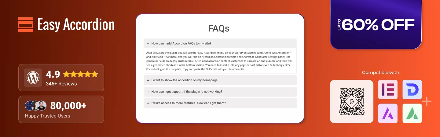 FAQ accordion