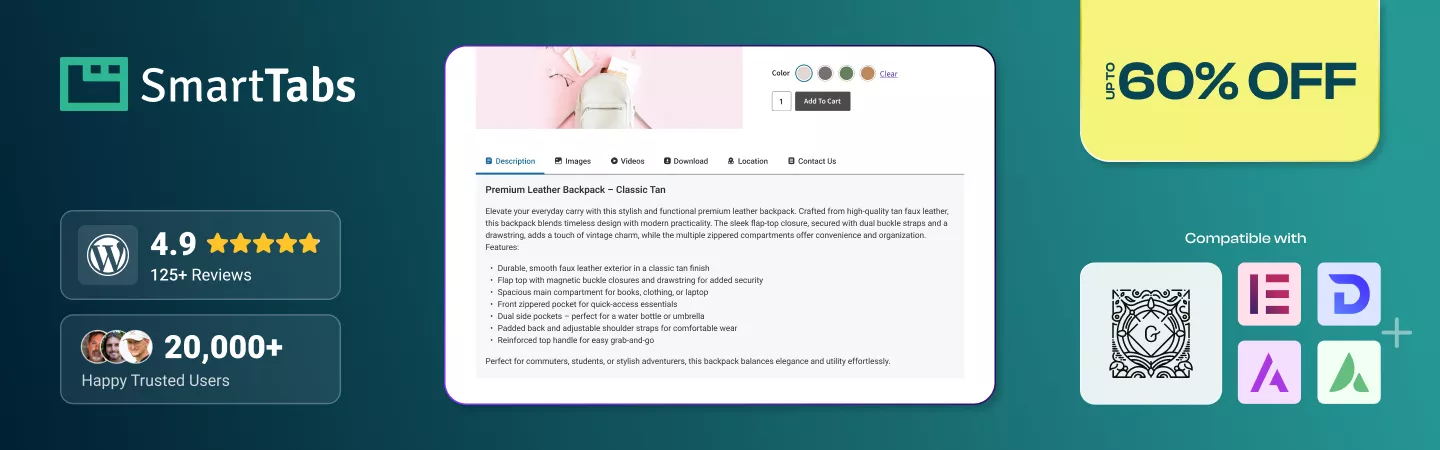 WordPress tabs, WooCommerce additional tabs 