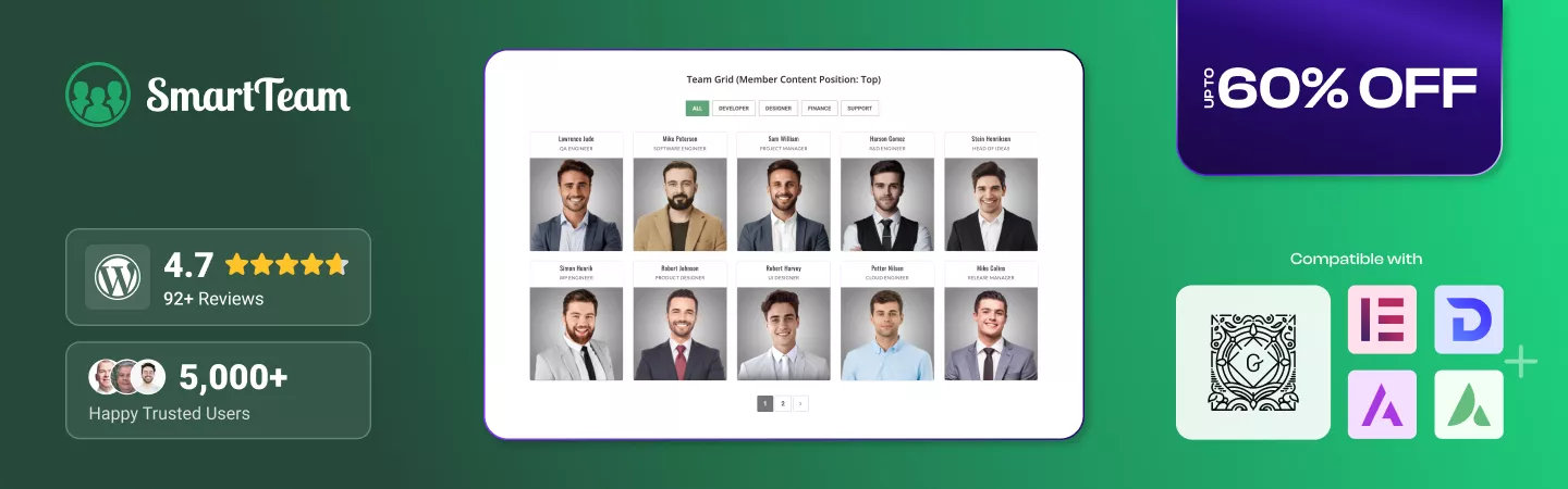 Black Friday & Cyber Monday Deals on WordPress Team showcase