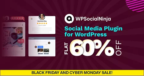 WP Social Ninja, one of the biggest WordPress Black Friday Deals 2025