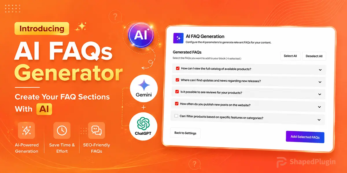 Introducing AI FAQs Generator: Create FAQ Sections With AI